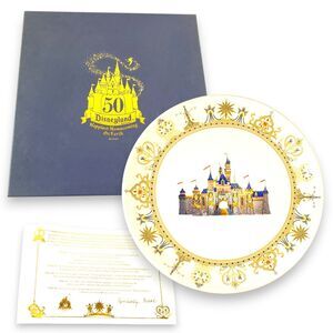 Disneyland 50th Anniversary Plate #6 Castle Kimberly Irvine Dudson NIB COA
